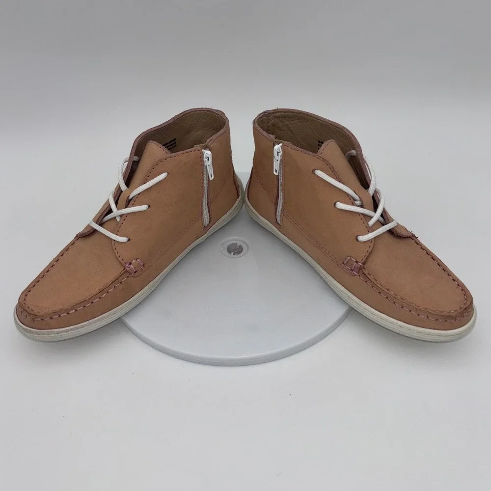 MARC JOSEPH NEW YORK Leather Chukka Boot‎ Ankle Pink Girl Kids Star Unisex 2 NEW